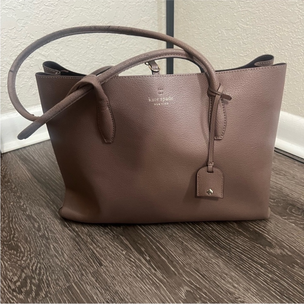 Kate Spade Brown Leather Tote Bag